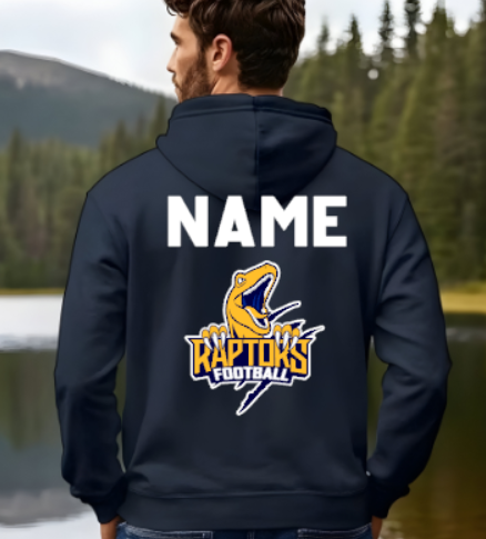 RHAM Raptors Claw - Adult Gildan Heavy 50/50 Blend Hooded Sweatshirt- Custom Personalization!