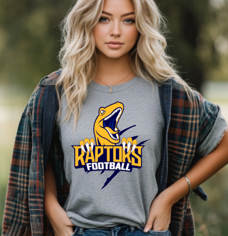 RHAM HIGH SCHOOL RAPTORS CLAW Gildan Heavy Cotton Short Sleeve Tshirt- Custom Personalization!