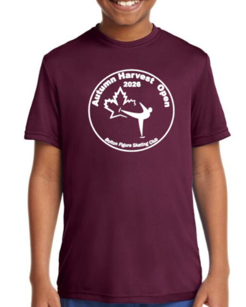 BFSC Autumn Harvest Open Customizable Poly Sport WIck Maroon Tshirt