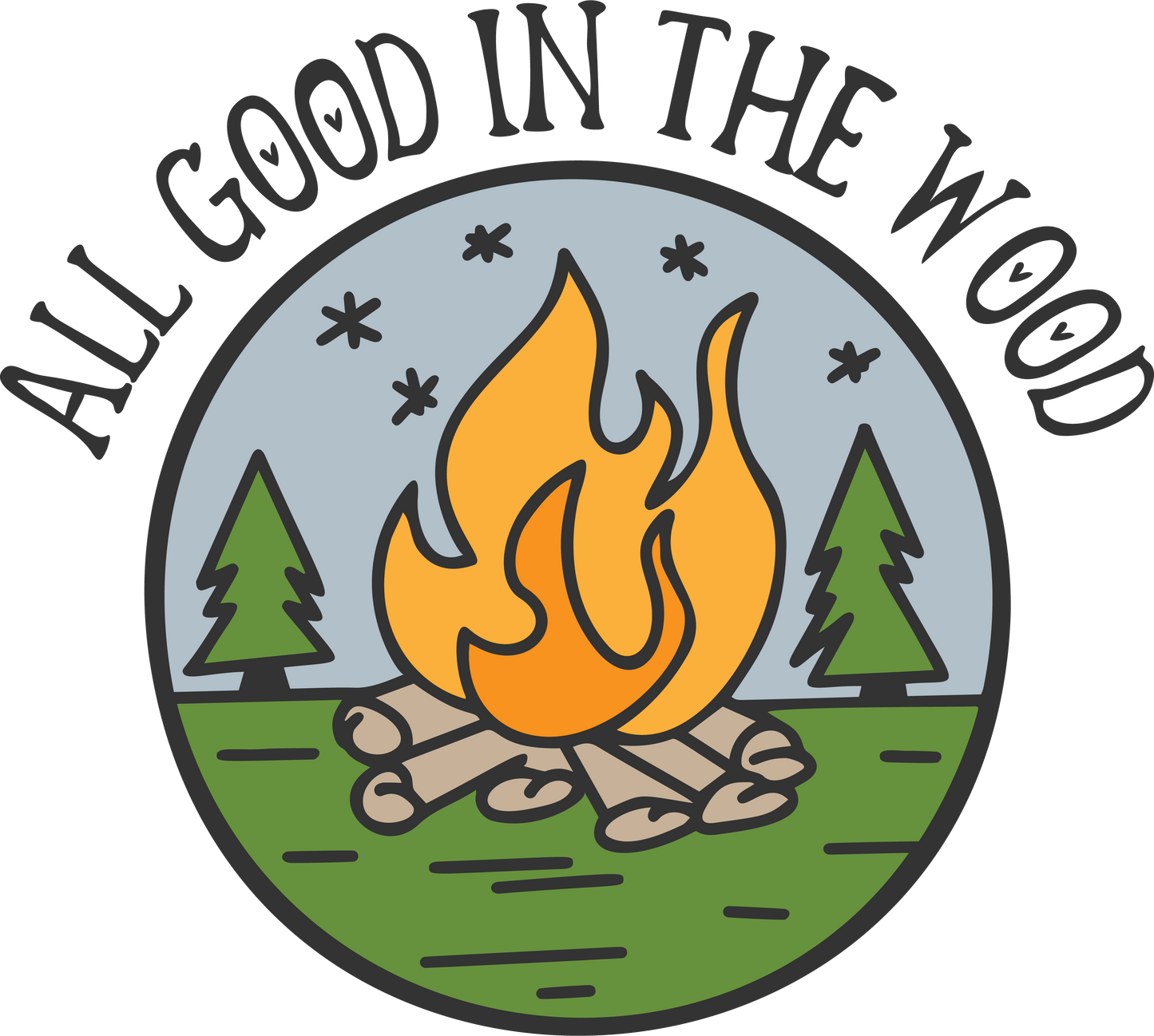 All Good In The Wood Adult Tshirt