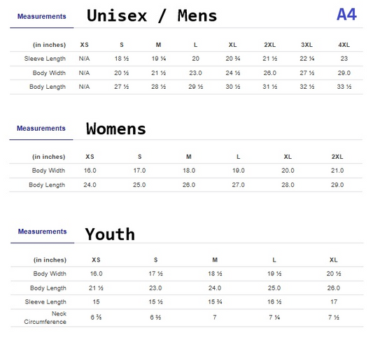 CLLL U12 All Star Tees A4Sport Wicking - Youth, Adult and Women's Cut (add back)