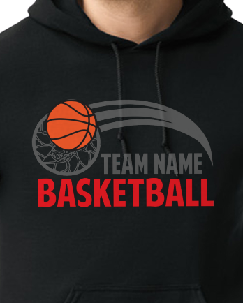 Basketball Team Name Inserted - Customize color and more!