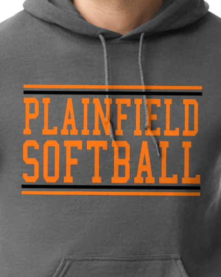 Plainfield Softball Youth to Adult Hooded Sweatshirt - Customize yours today!