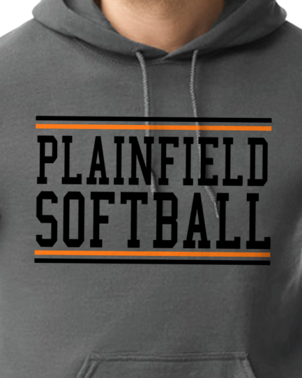 Plainfield Softball Youth to Adult Hooded Sweatshirt - Customize yours today!