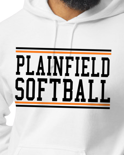 Plainfield Softball Youth to Adult Hooded Sweatshirt - Customize yours today!