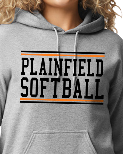 Plainfield Softball Youth to Adult Hooded Sweatshirt - Customize yours today!