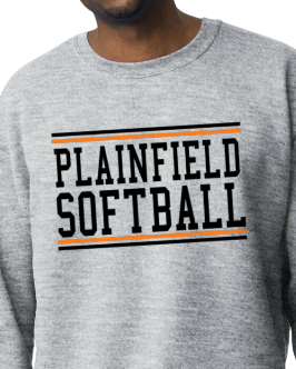 Plainfield Softball Crew Neck Sweatshirt Youth to Adult sizes - Customize Yours today!