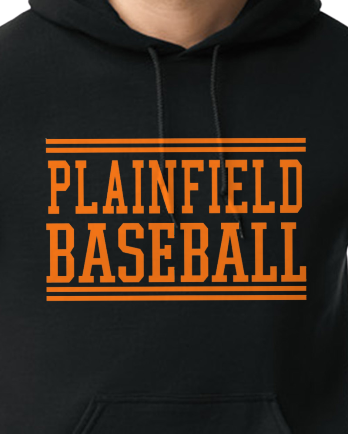 Plainfield Baseball Youth to Adult Hooded Sweatshirt - Customize yours today!
