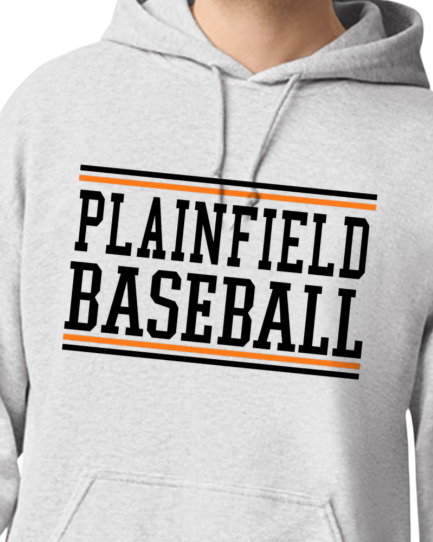 Plainfield Baseball Youth to Adult Hooded Sweatshirt - Customize yours today!