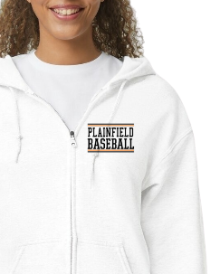 Plainfield Baseball Zip Up Sweatshirt ADULT sizes _ CUSTOMIZE yours now!