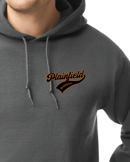 Plainfield Baseball Cursive Youth to Adult Hooded Sweatshirt - Customize yours today!