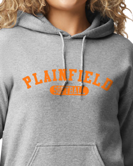 Plainfield Softball Athletic Youth to Adult Hooded Sweatshirt - Customize yours today!