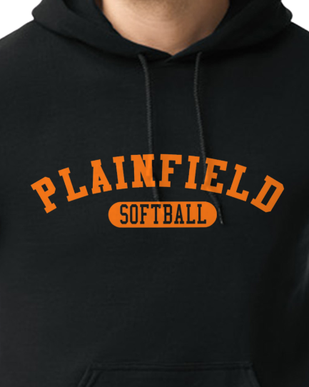 Plainfield Softball Athletic Youth to Adult Hooded Sweatshirt - Customize yours today!