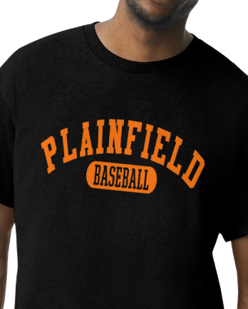 Plainfield Baseball Athletic Tshirt Youth to TALL ADULT sizes - Customize yours now!