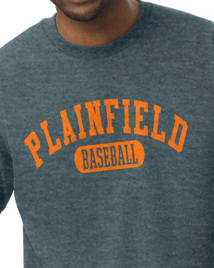 Plainfield Baseball Athletic Tshirt Youth to TALL ADULT sizes - Customize yours now!