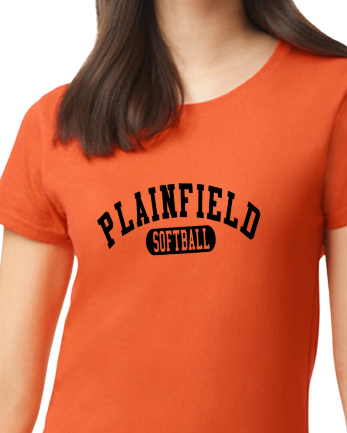 Plainfield Softball Athletic Design Tshirt WOMENS sizes - Customize yours now!
