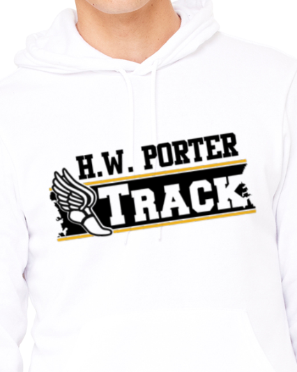 Porter Track Hooded Pullover BELLA+CANVAS - Customize yours today!