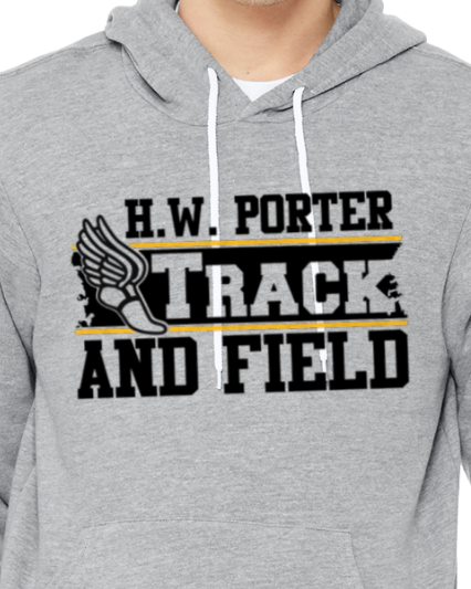 Porter Track and Field Hooded Pullover BELLA+CANVAS - Customize yours today!