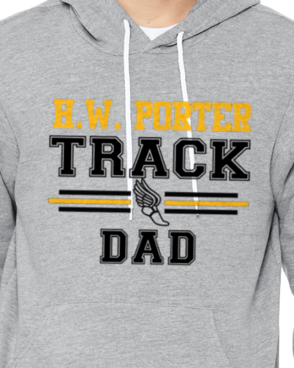 Porter Track DAD Hooded Pullover BELLA+CANVAS - Customize yours today!