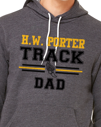 Porter Track DAD Hooded Pullover BELLA+CANVAS - Customize yours today!