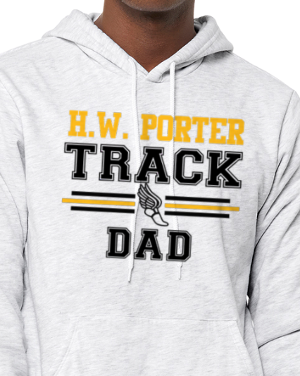 Porter Track DAD Hooded Pullover BELLA+CANVAS - Customize yours today!
