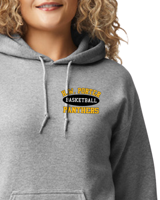 Porter Basketball Athletic - Youth to Adult Hooded Sweatshirt - Customize yours today!