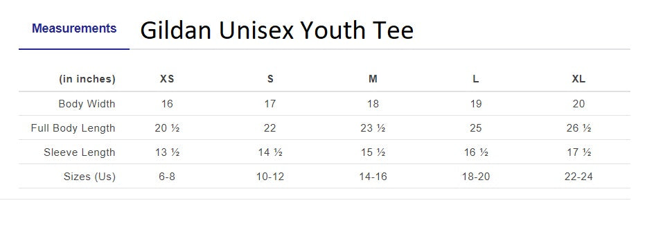 CLLL Youth Gildan Ultra Cotton Tshirt midweight