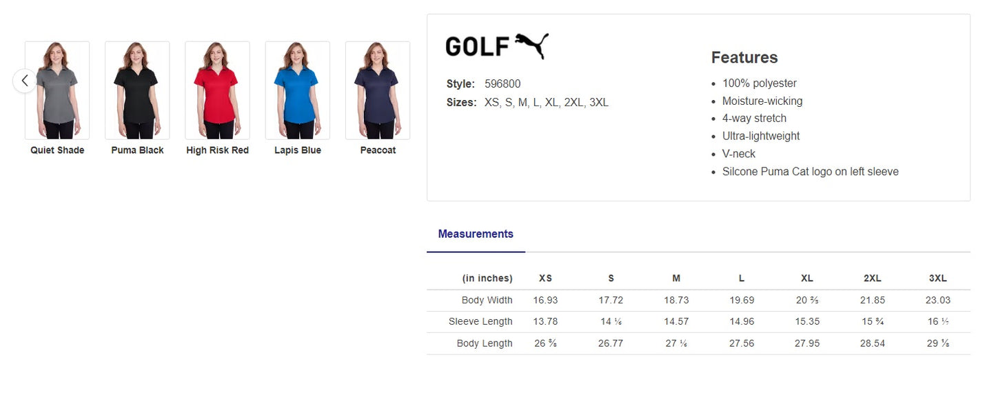 AEC Ladies' Icon Golf Polo (choose custom color and logo type)