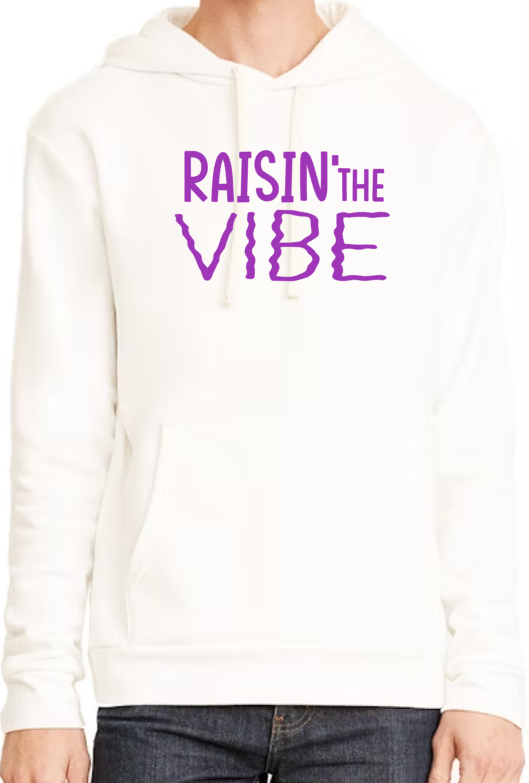 Raisin' the VIBE Next Level brand 7.4 oz Pullover hooded sweatshirt