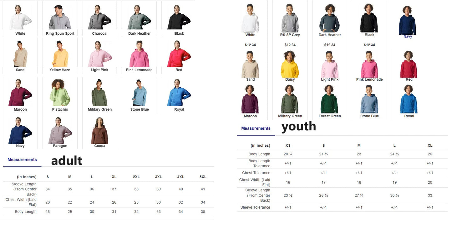 Basketball Life - Hooded Softstyle Sweatshirt YOUTH to ADULT sizes (multiple color/ layout choices)
