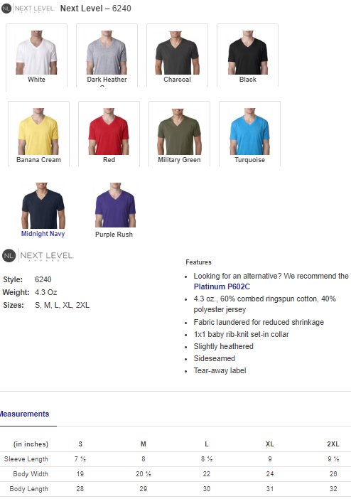 Motta's Next Level Unisex V Neck Tee