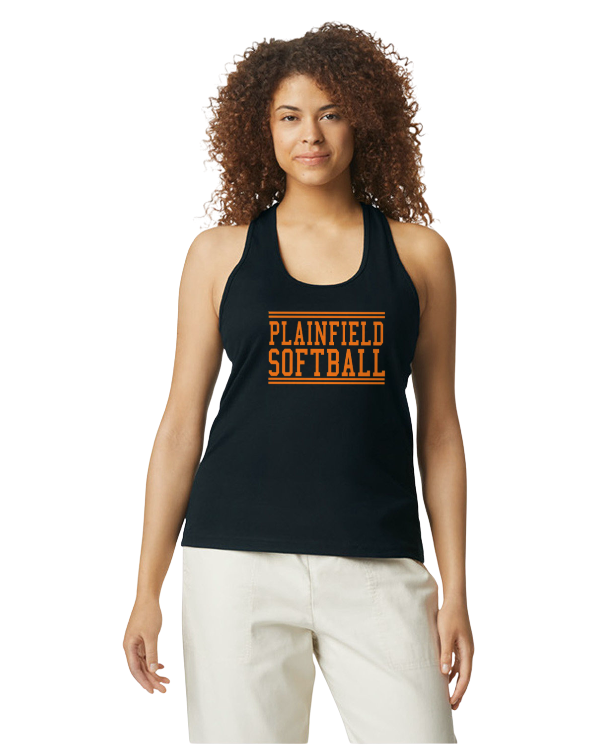Plainfield Softball Racerback Softstyle GIldan - Customize yours now! ```