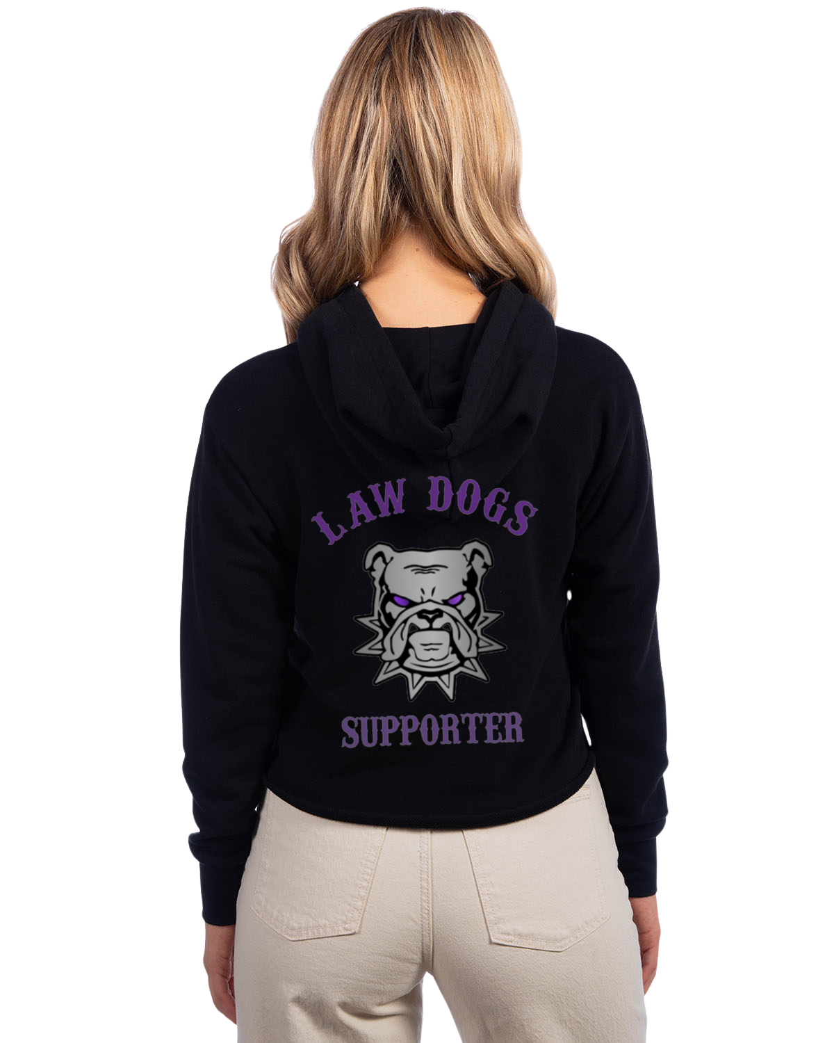 Law Dogs Supporter NL crop hoodie Adult. Multiple Colors - Customizable