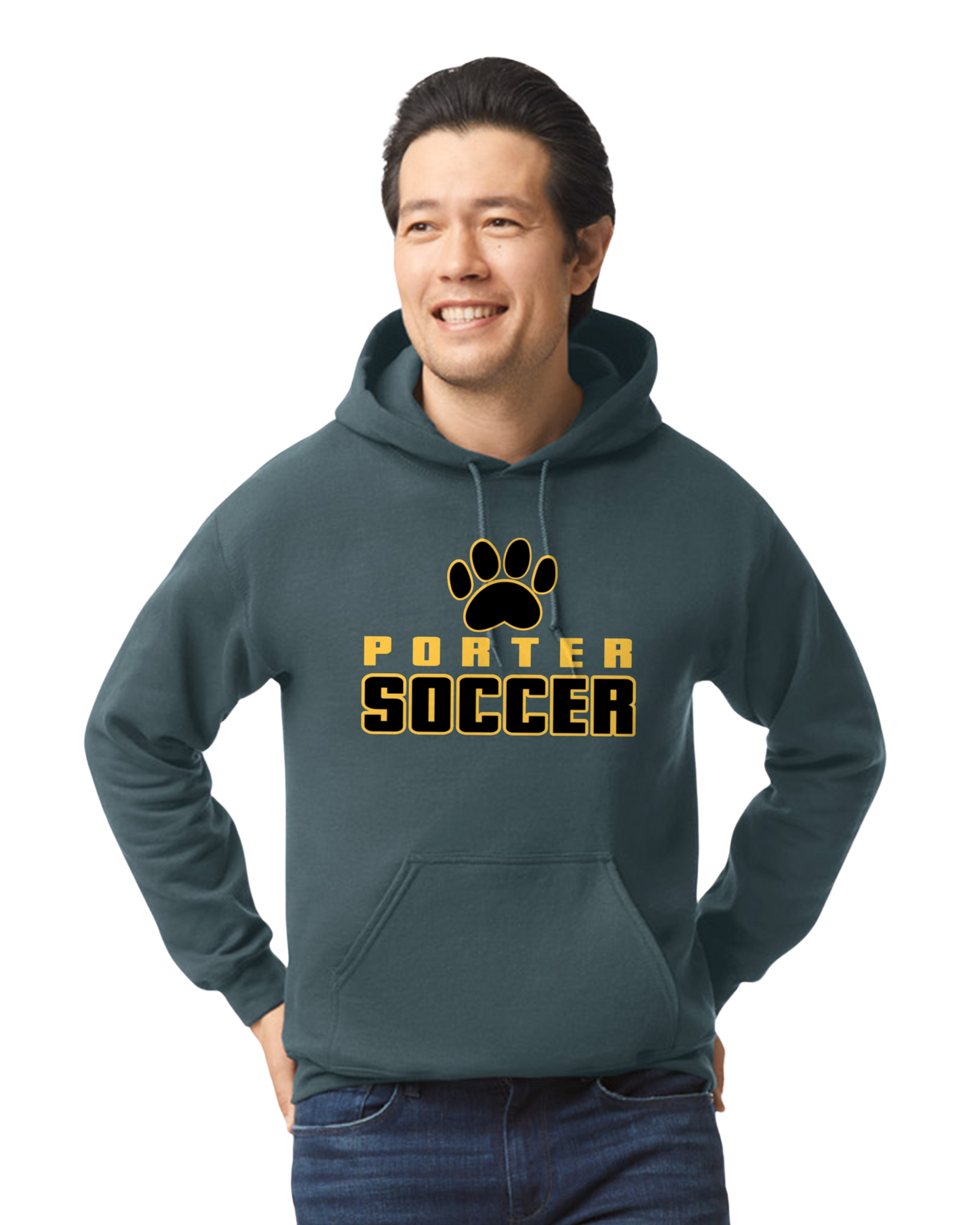 Porter Soccer Hooded YOUTH to Adult Sweatshirt - Customize Now!