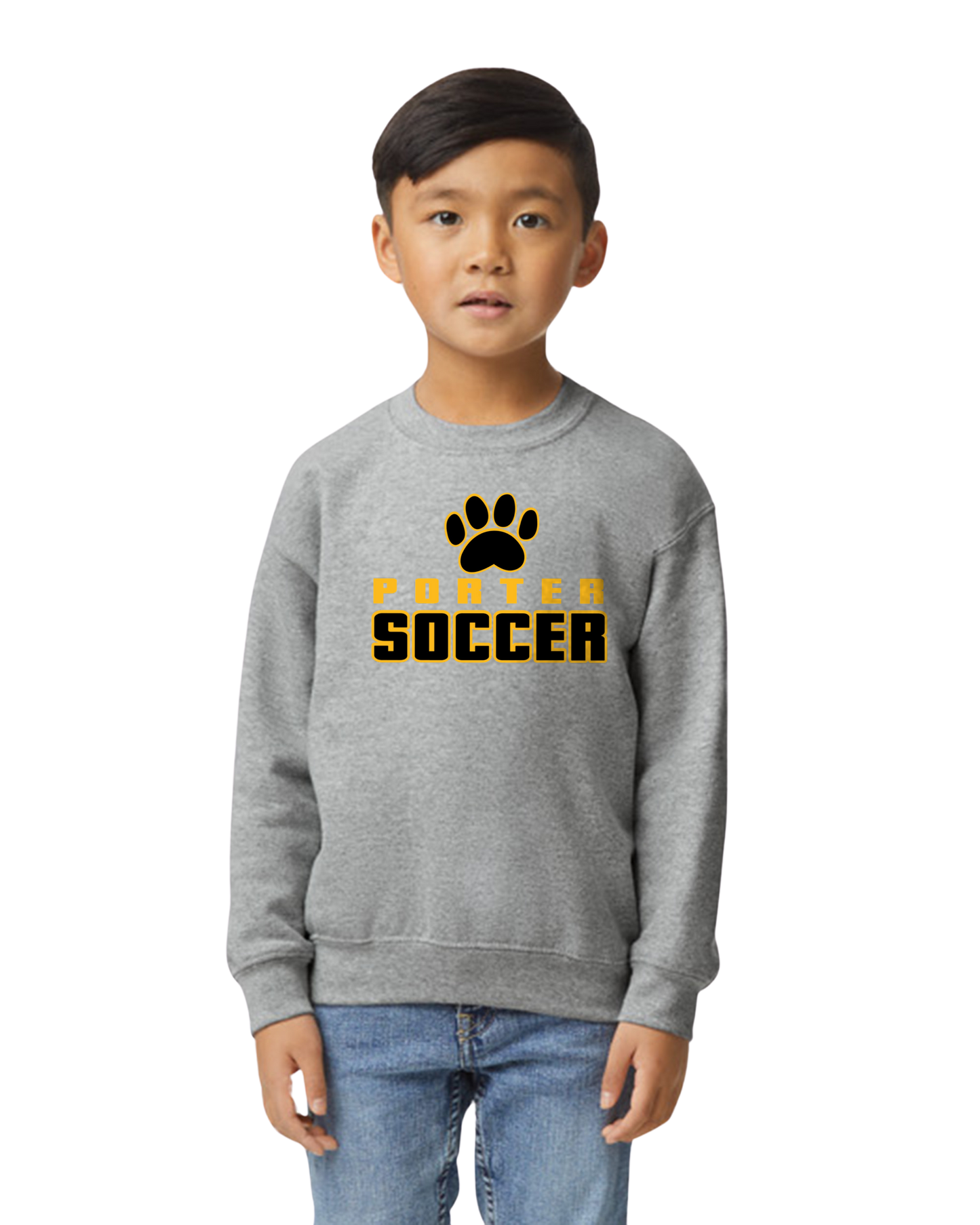 Porter Soccer Logo Crew Sweatshirt YOUTH to ADULT - Customize Now!