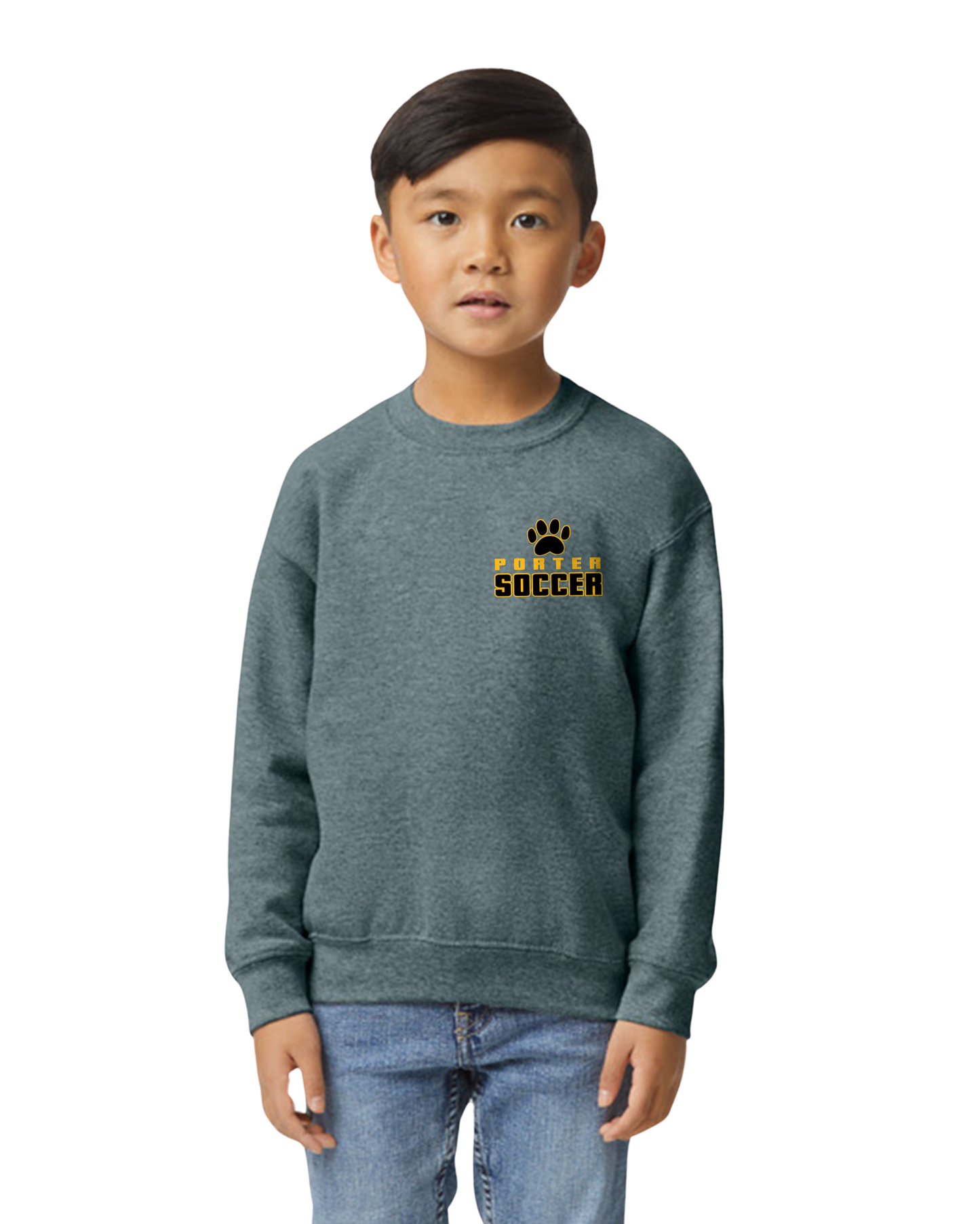 Porter Soccer Logo Crew Sweatshirt YOUTH to ADULT - Customize Now!