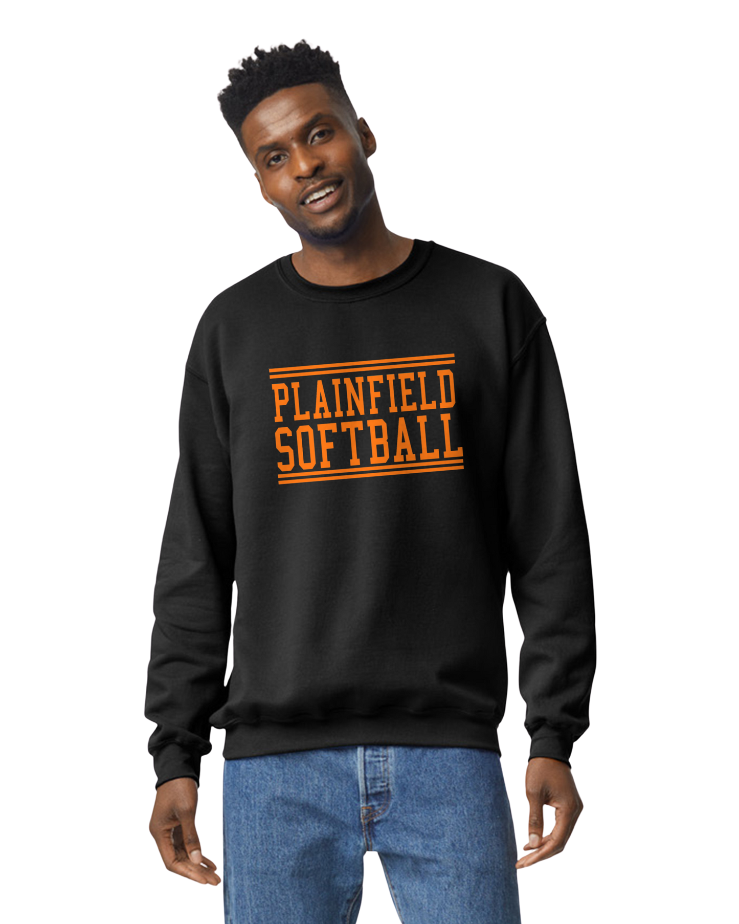 Plainfield Softball Crew Neck Sweatshirt Youth to Adult sizes - Customize Yours today!
