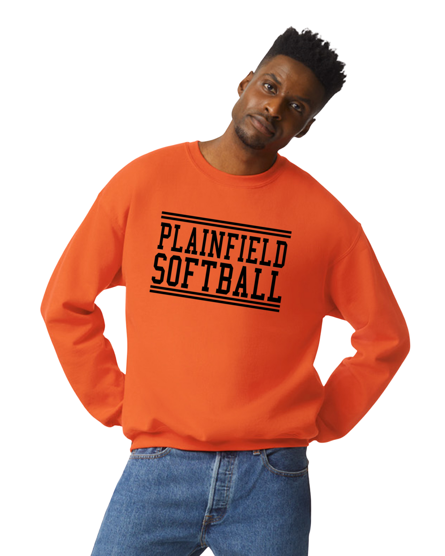 Plainfield Softball Crew Neck Sweatshirt Youth to Adult sizes - Customize Yours today!