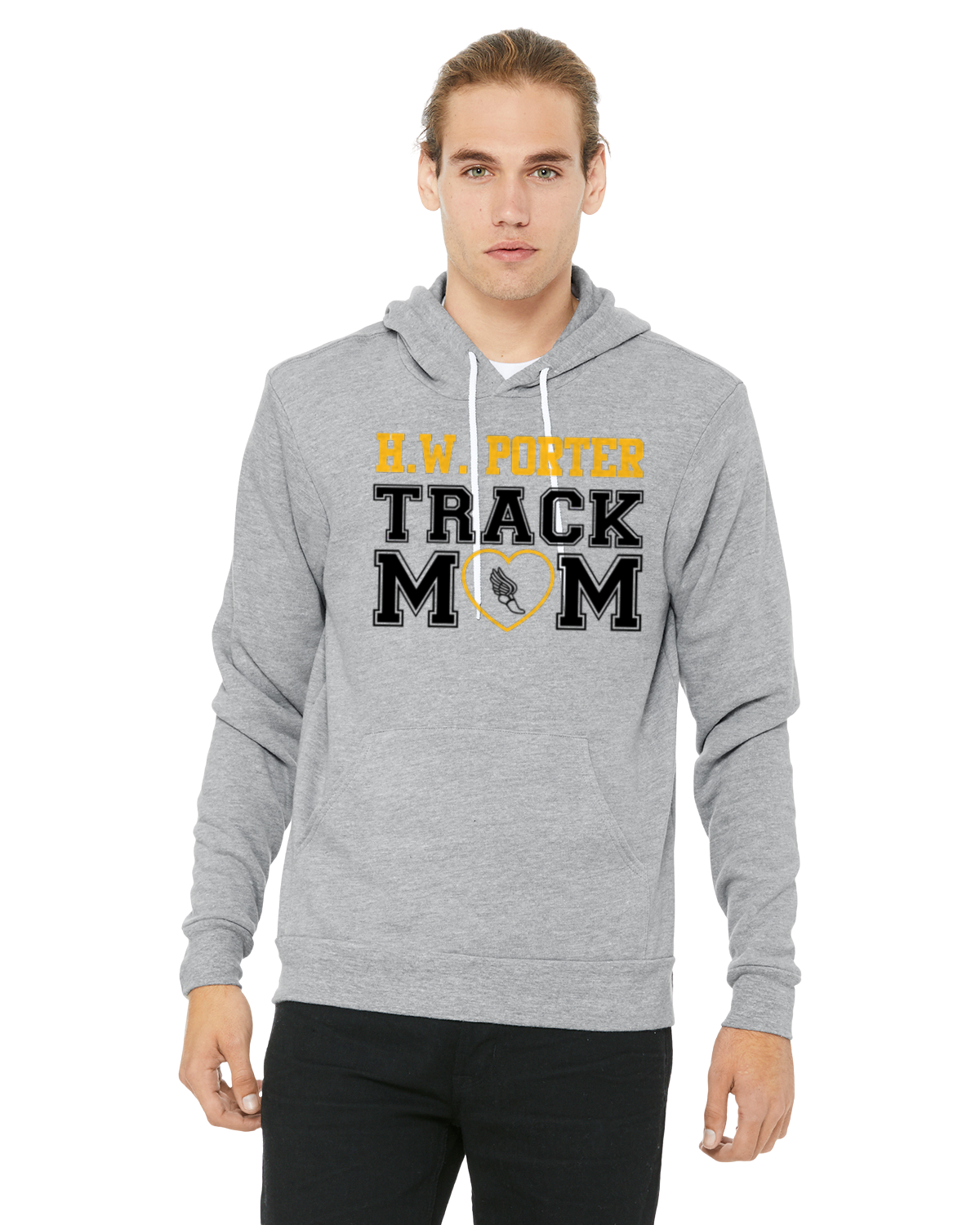 Porter Track MOM Hooded Pullover BELLA+CANVAS - Customize yours today!