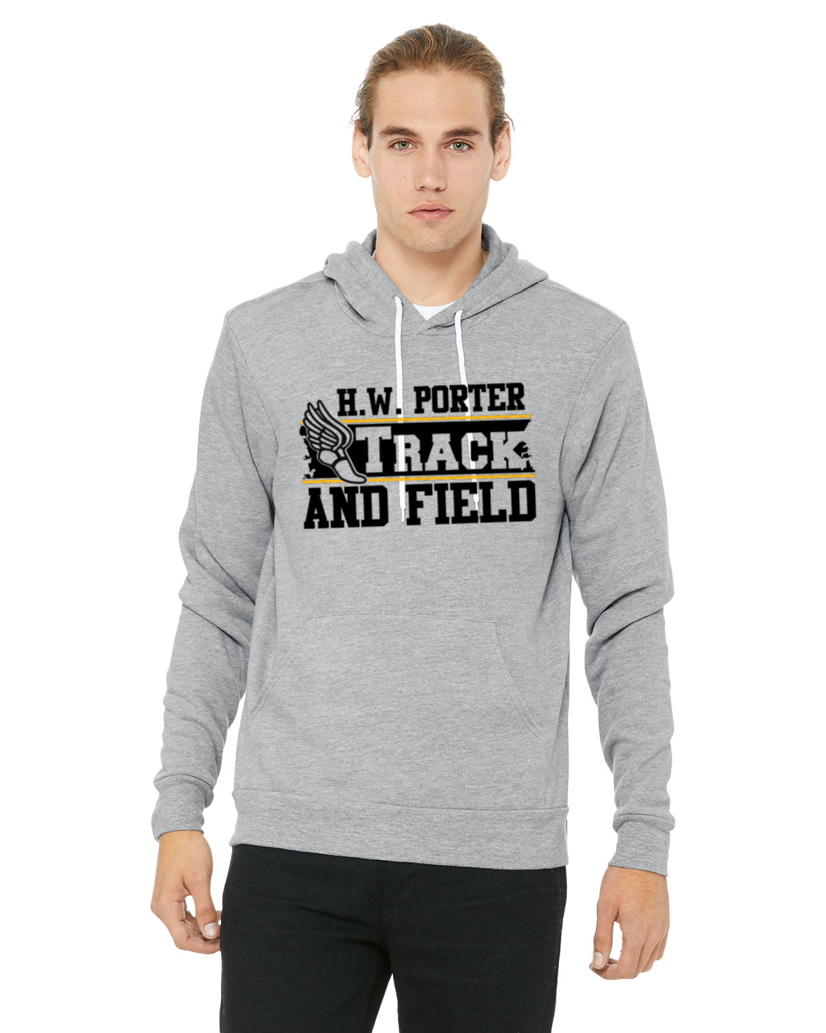 Porter Track and Field Hooded Pullover BELLA+CANVAS - Customize yours today!