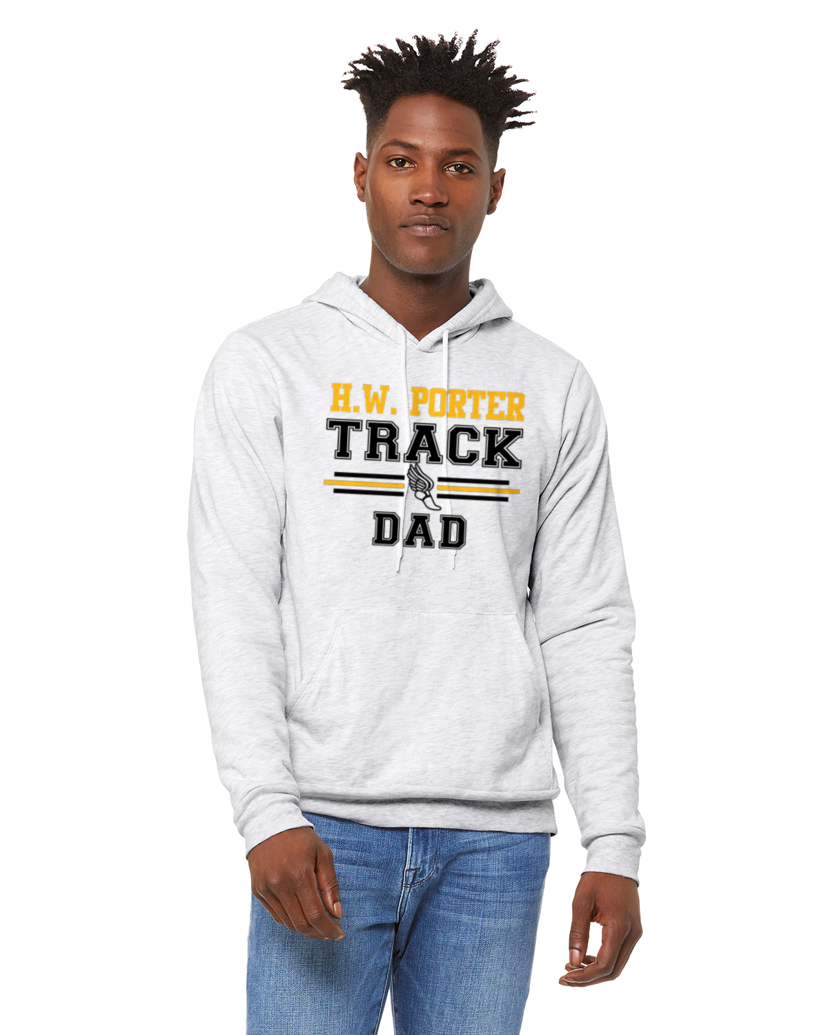 Porter Track DAD Hooded Pullover BELLA+CANVAS - Customize yours today!