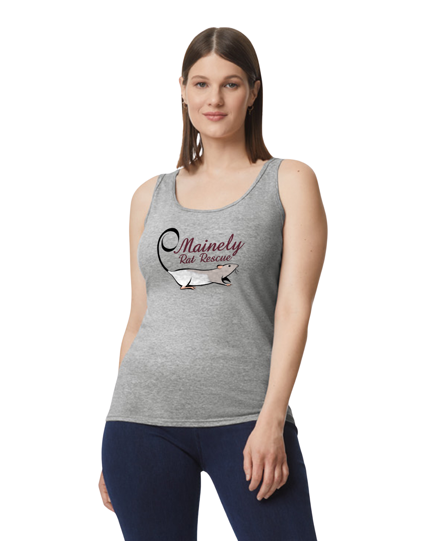 Mainely Rat Rescue Softstyle Gildan Tank (mens and womens styles) - Customize yours today! Lots of color choices!