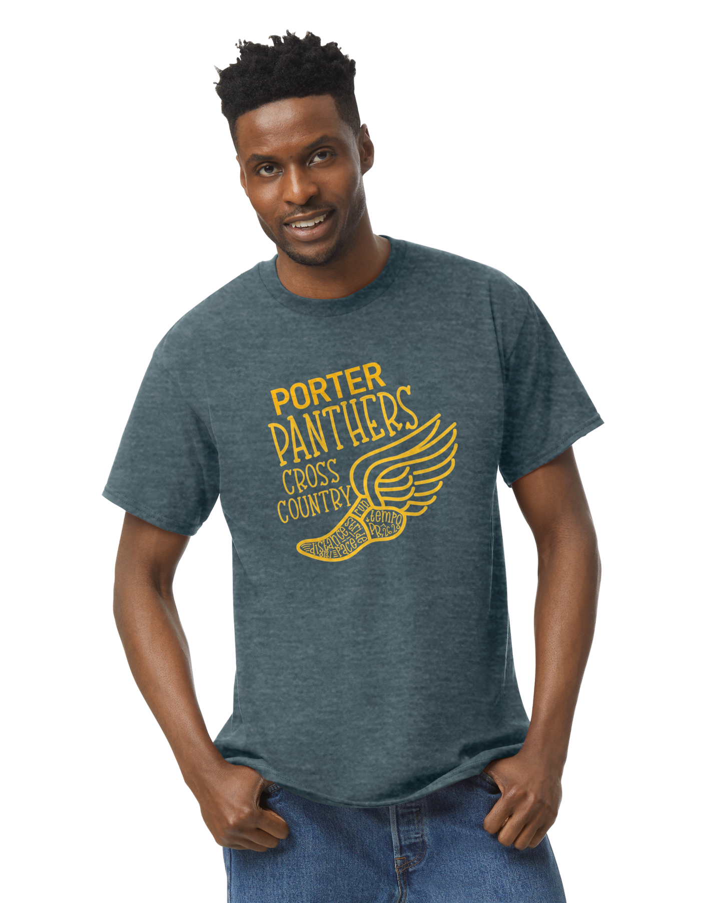 Porter Cross Country Youth to Adult Size Tshirt - Customize Now!