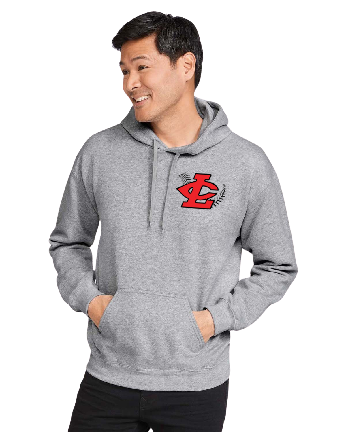 CLLL Adult Unisex NEW Softstyle Gildan Hooded Sweatshirt Sport Gray