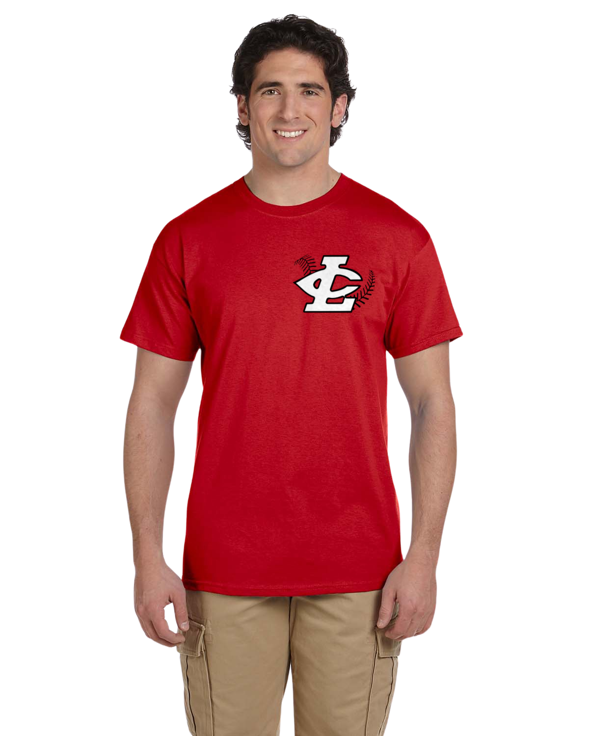 CLLL Softball unisex Tshirt TALL SIZES Gildan Ultra Cotton RED