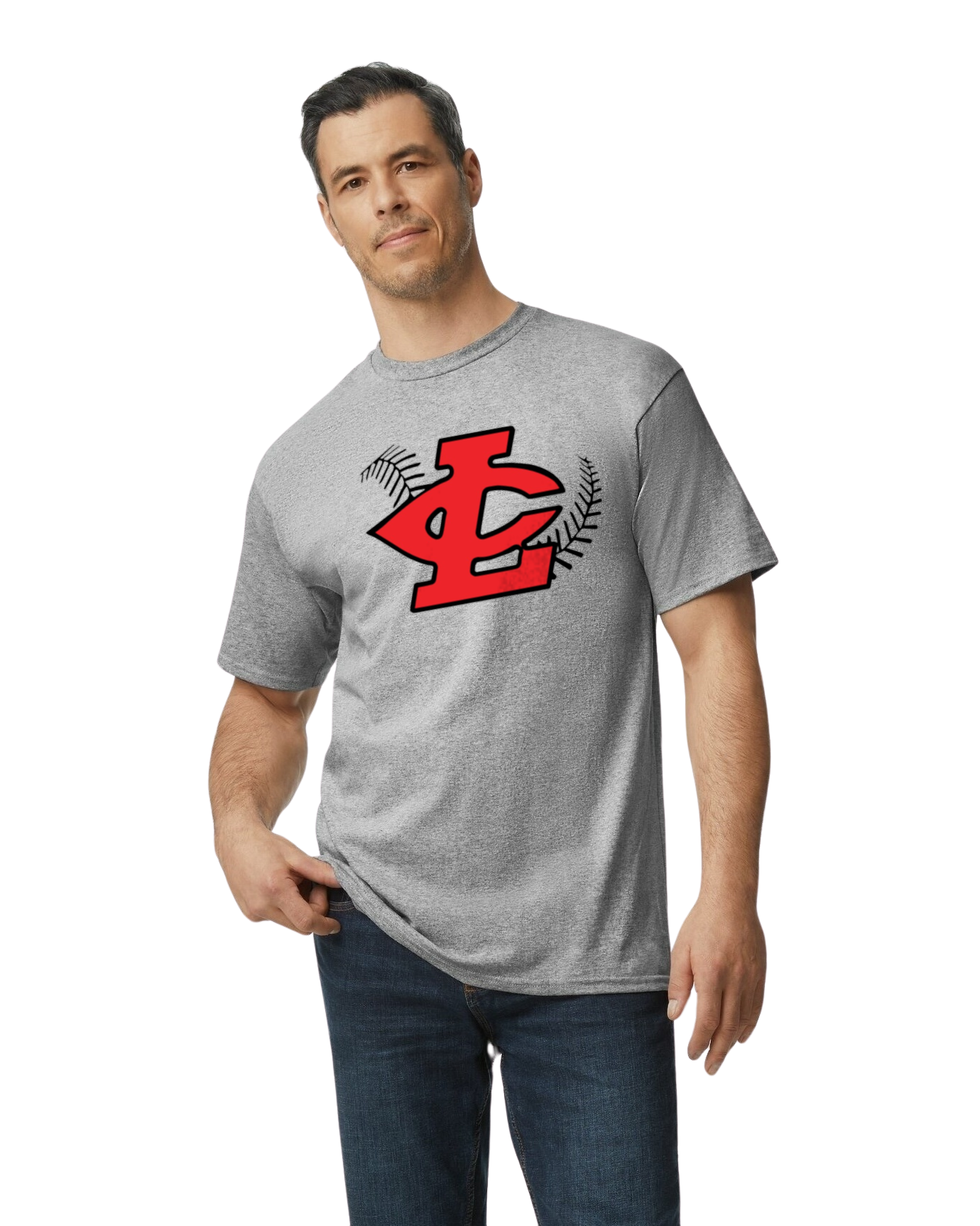 CLLL unisex Tshirt TALL SIZES Gildan Ultra Cotton GRAY