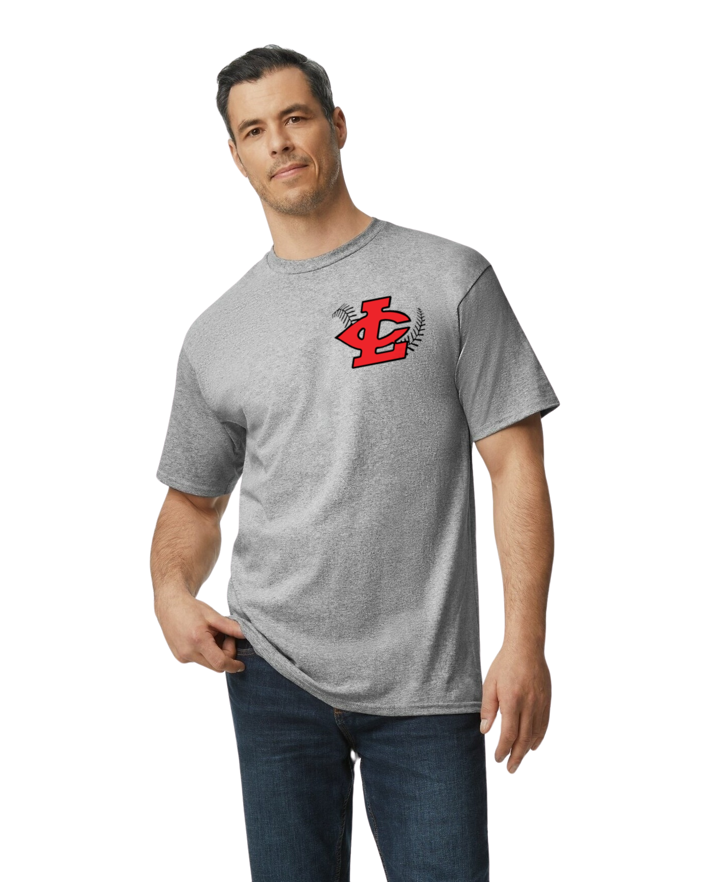 CLLL unisex Tshirt TALL SIZES Gildan Ultra Cotton GRAY