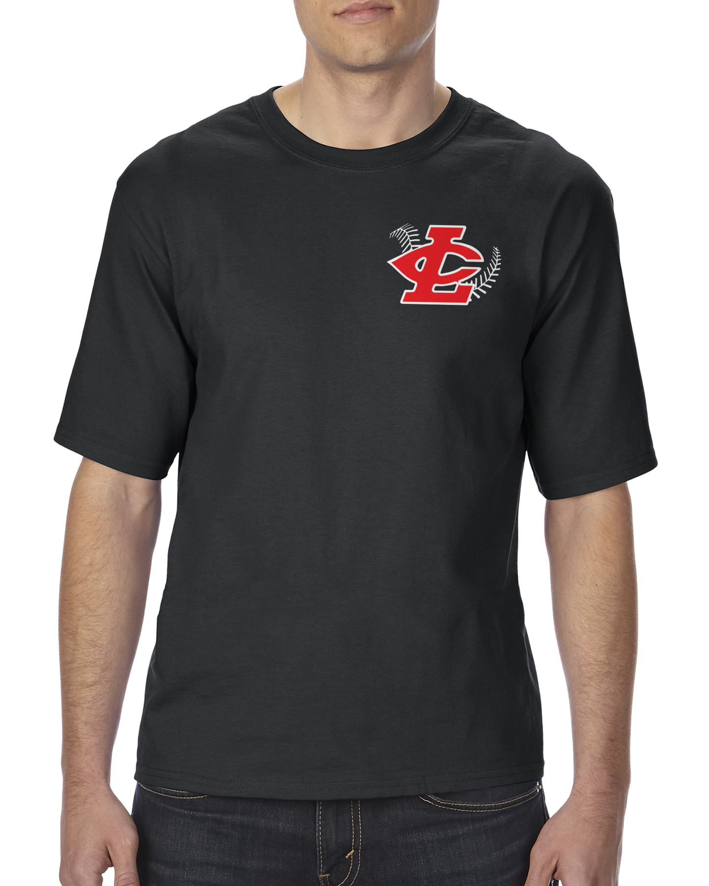 CLLL unisex Tshirt TALL SIZES Gildan Ultra Cotton BLACK