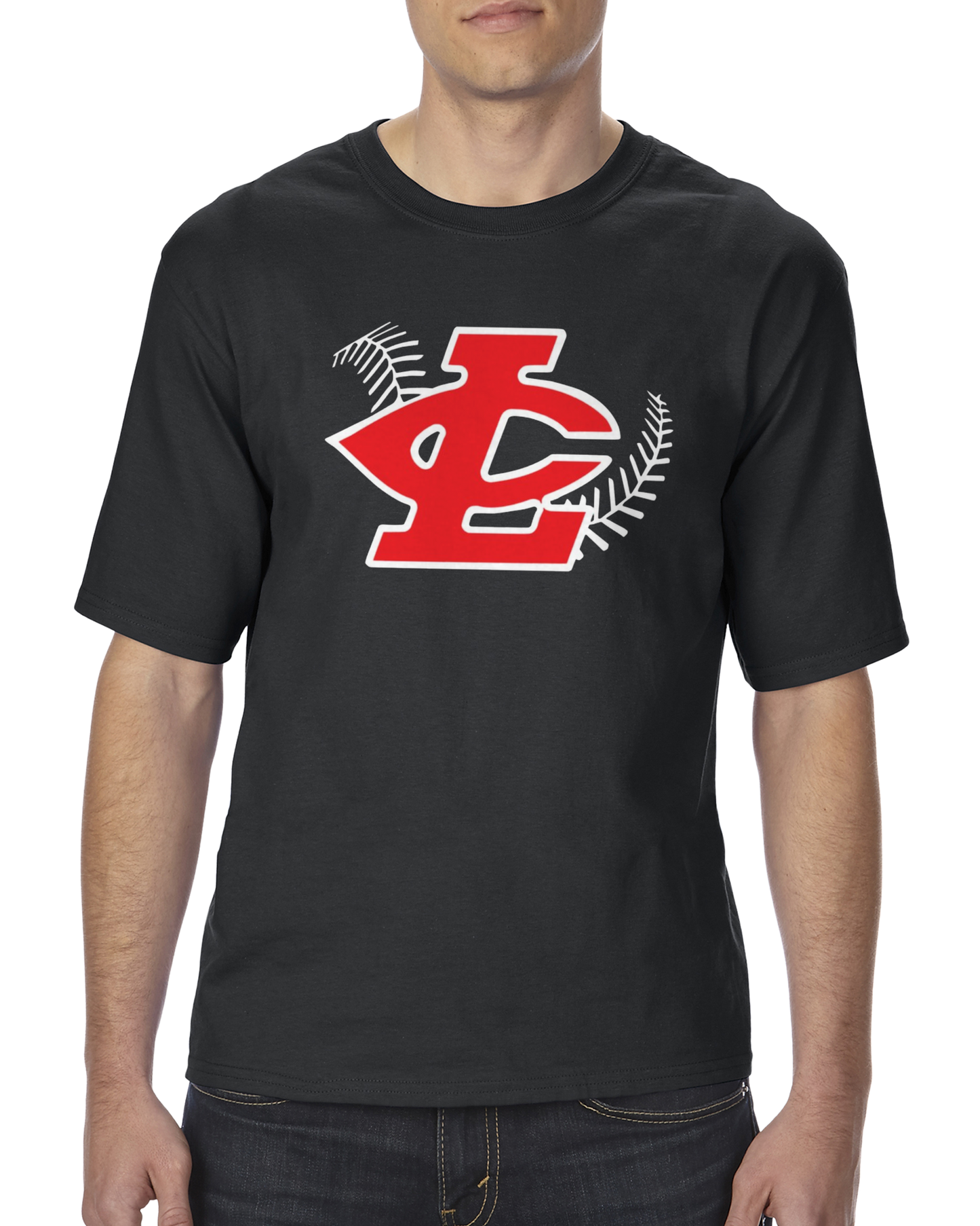 CLLL unisex Tshirt TALL SIZES Gildan Ultra Cotton BLACK