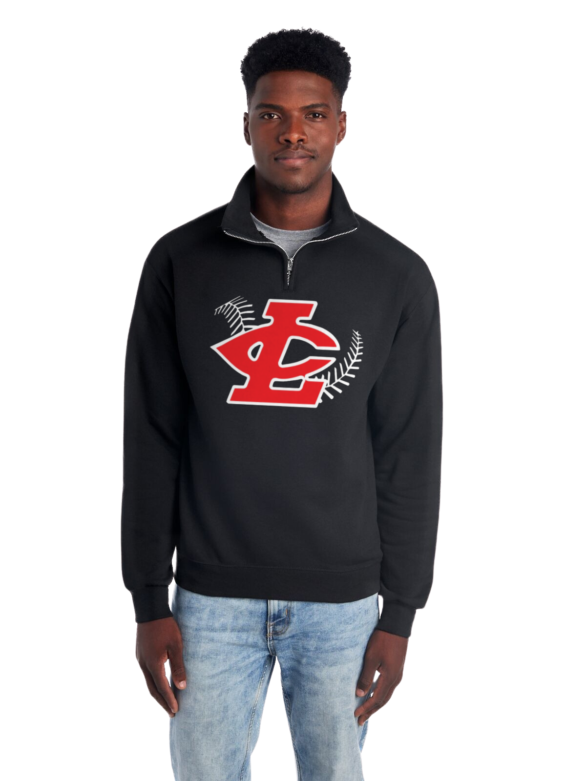CLLL Adult Jerzees Quarter Zip Sweatshirt BLACK